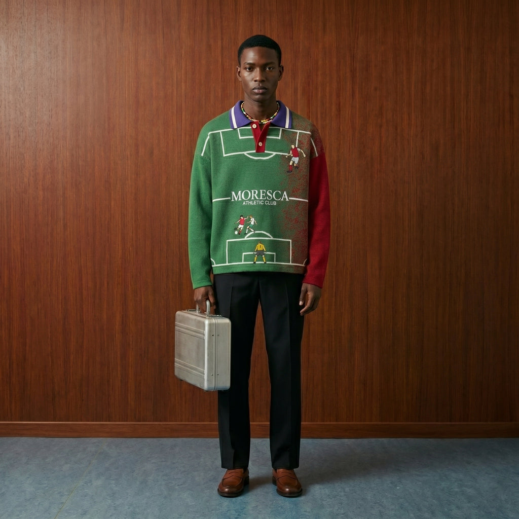 The Pitch Knit Polo Sweater