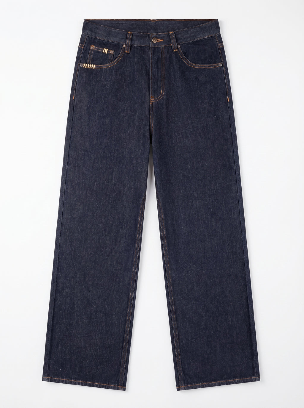 Denim Straight Leg Jeans