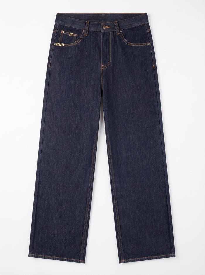 Denim Straight Leg Jeans