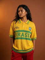 Polo en maille Heritage du Brésil