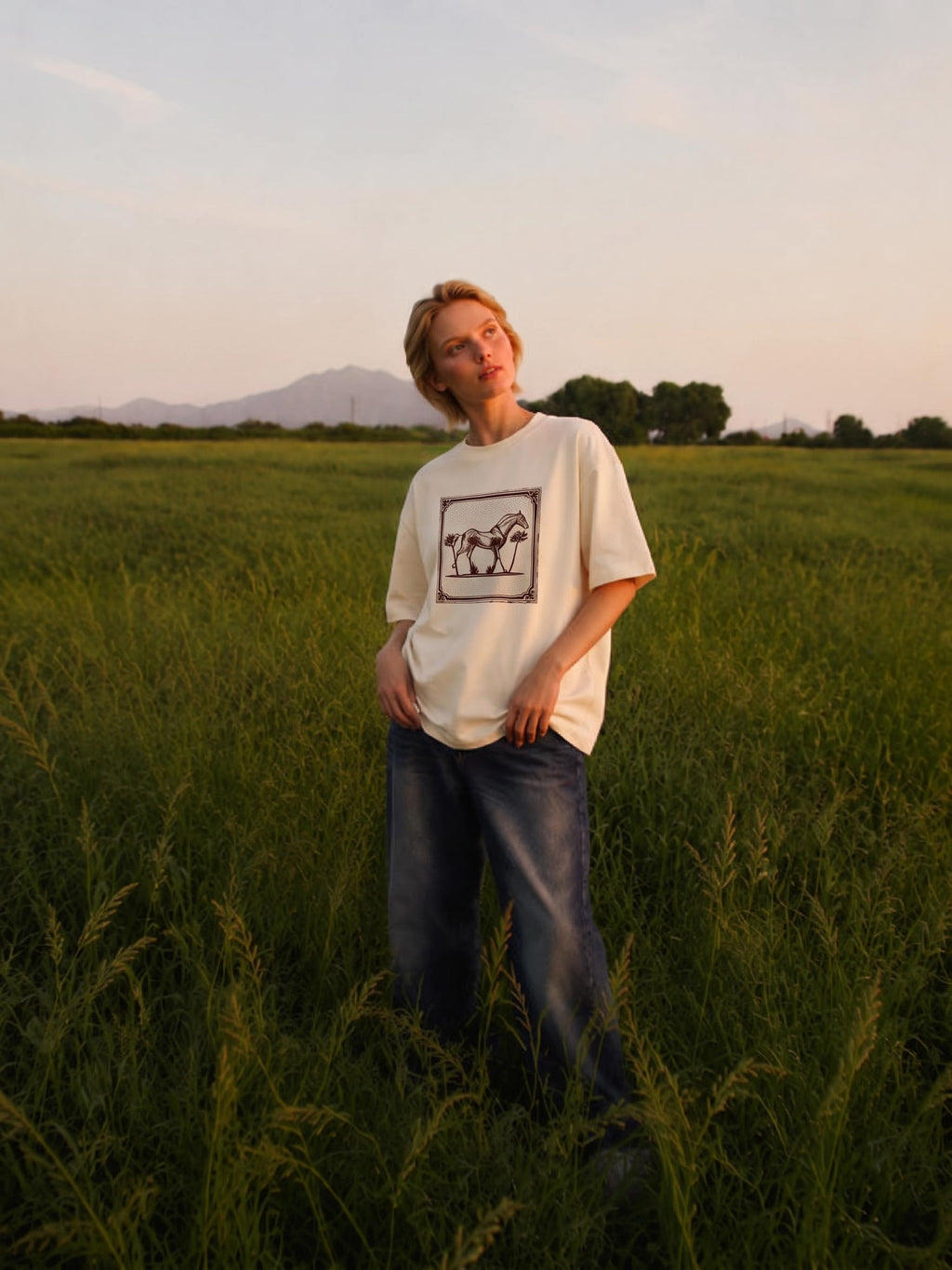 THE LOST HORSE OF THE PALMERAIE T-SHIRT