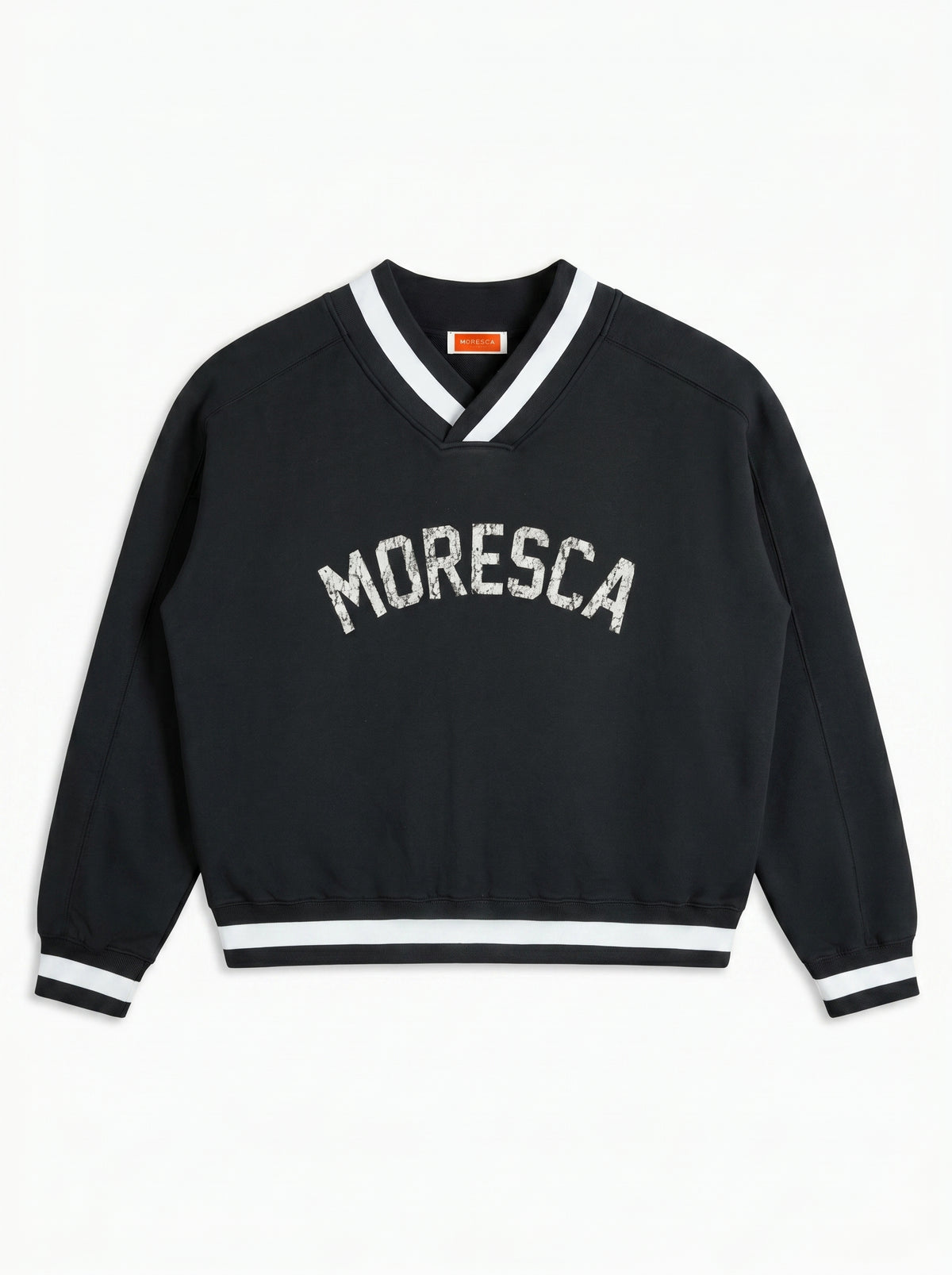 V-Neck Collar Boxy Sweatshirt