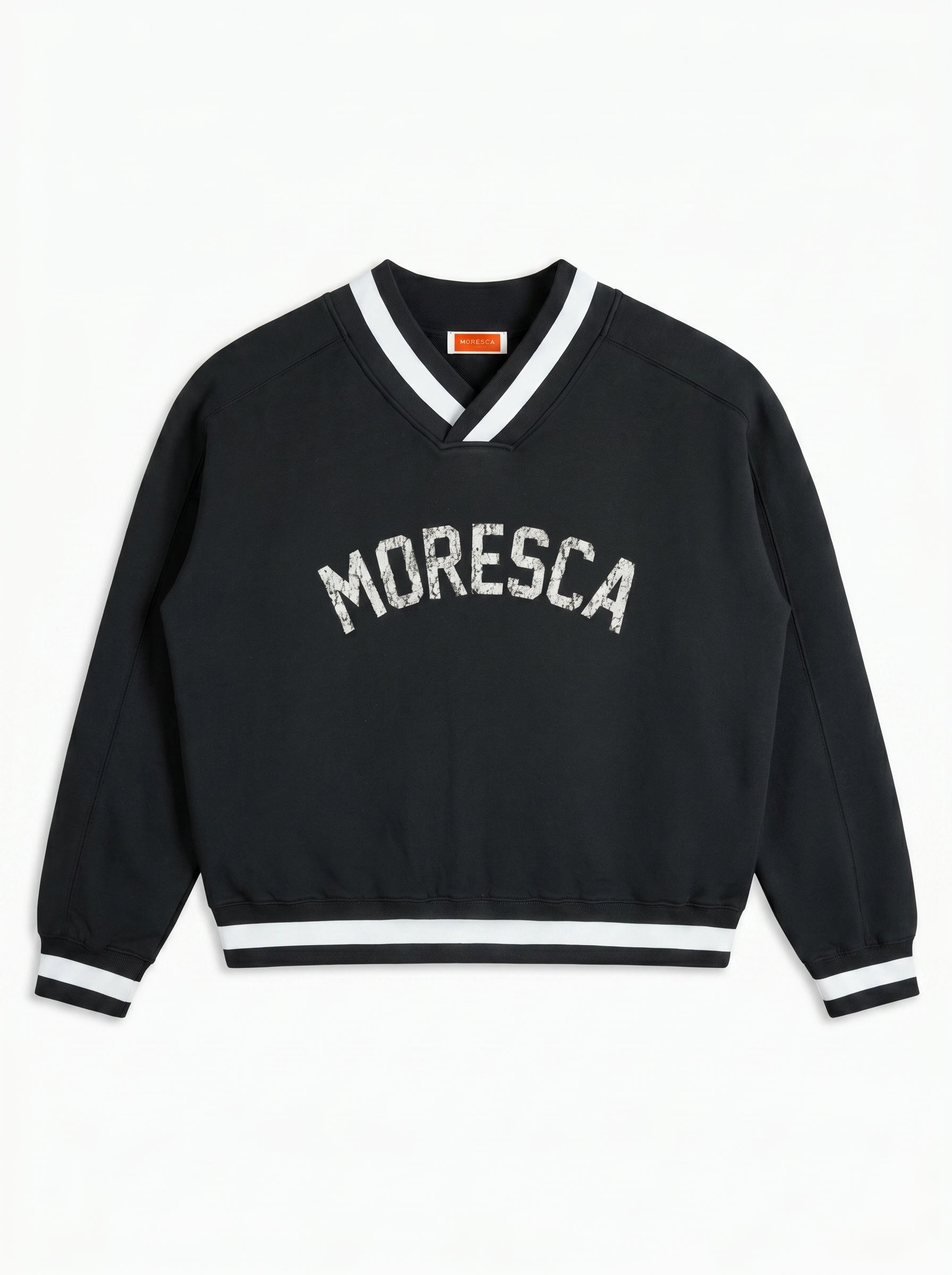 V-Neck Collar Boxy Sweatshirt