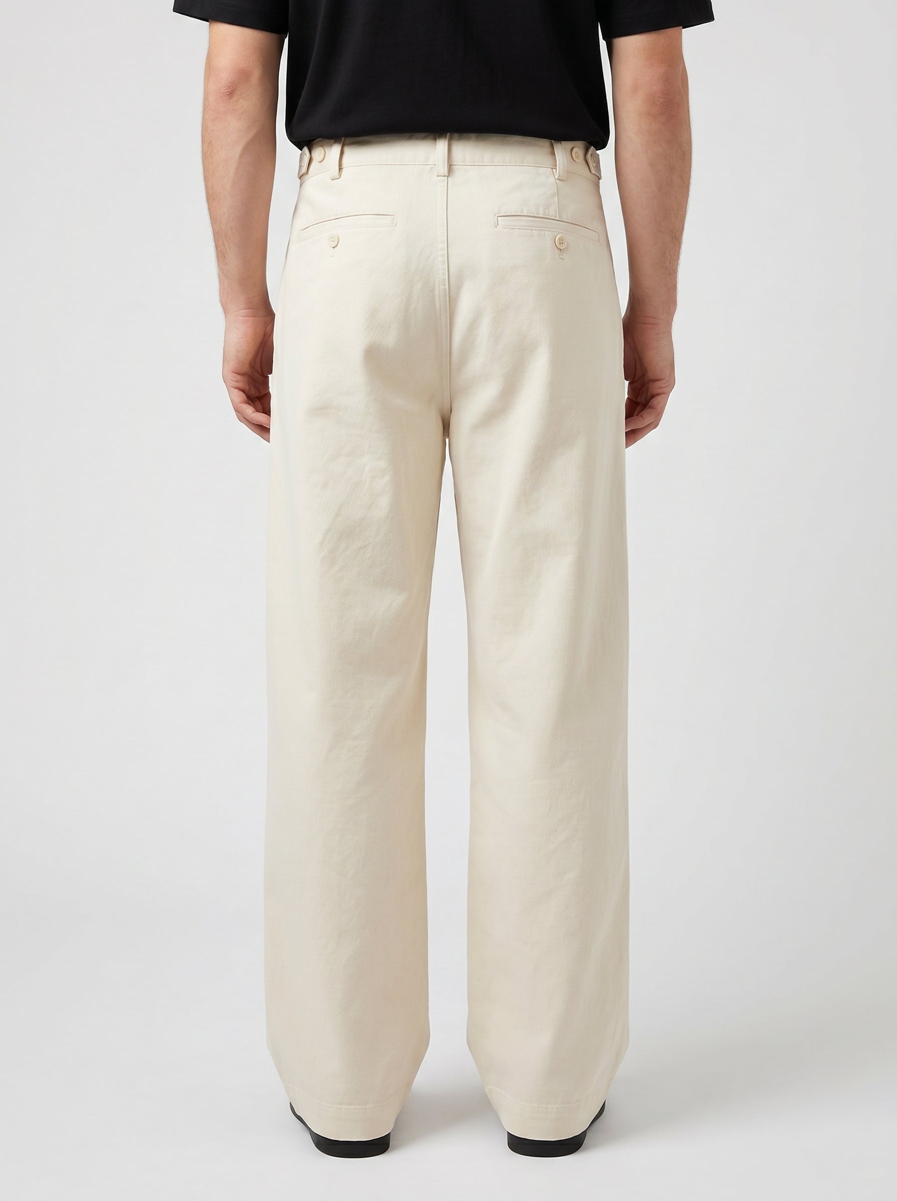 Pantalon droit à taille ajustable