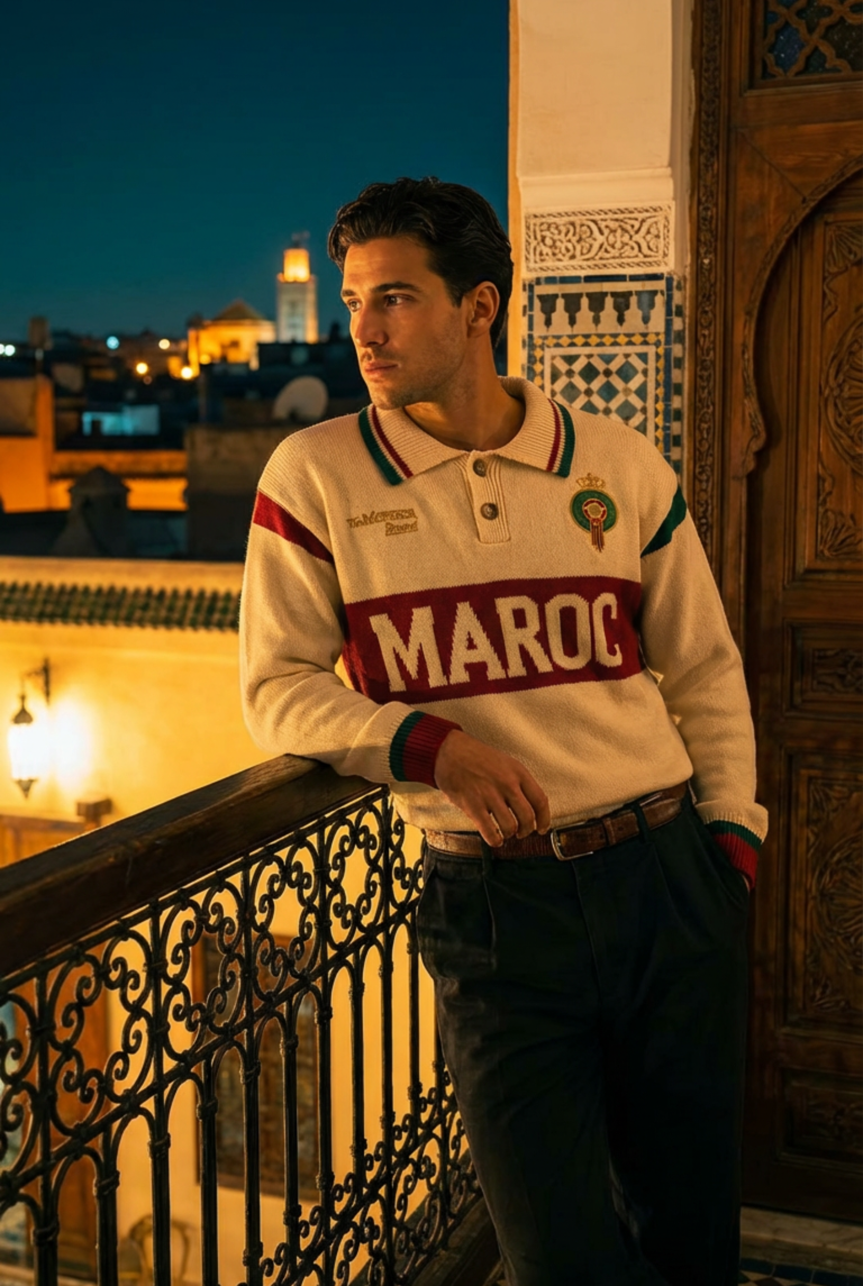 Polo Heritage oversize à manches longues 