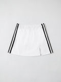 Contrast Side Stripe Slit Skirt
