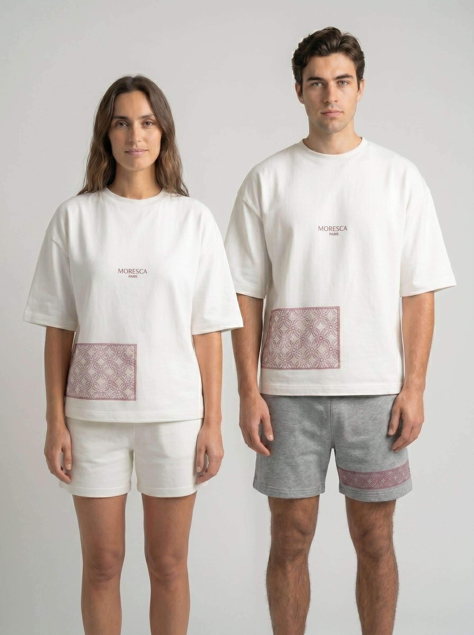 T-shirt à manches courtes Mosaique brodée