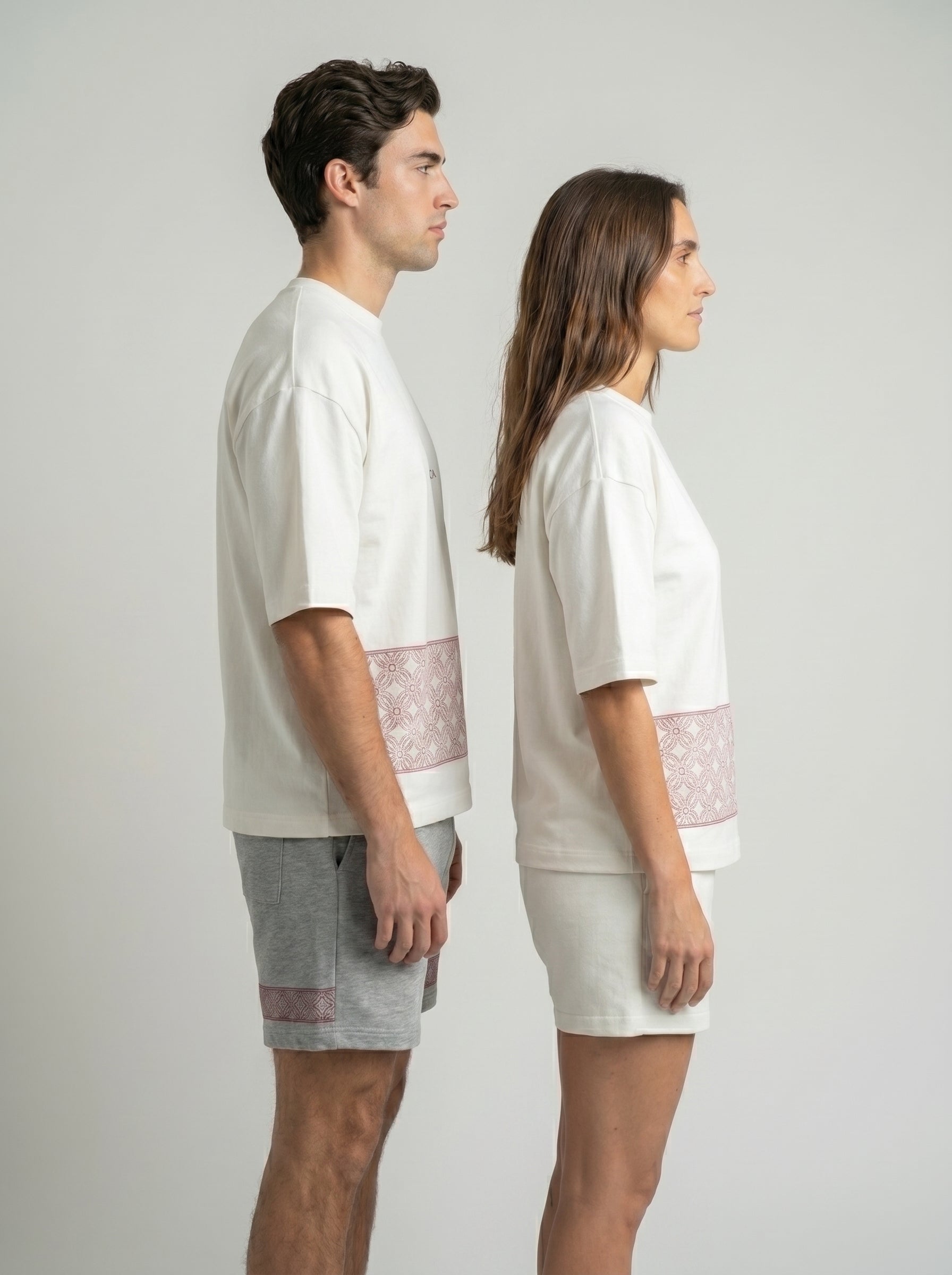 T-shirt à manches courtes Mosaique brodée
