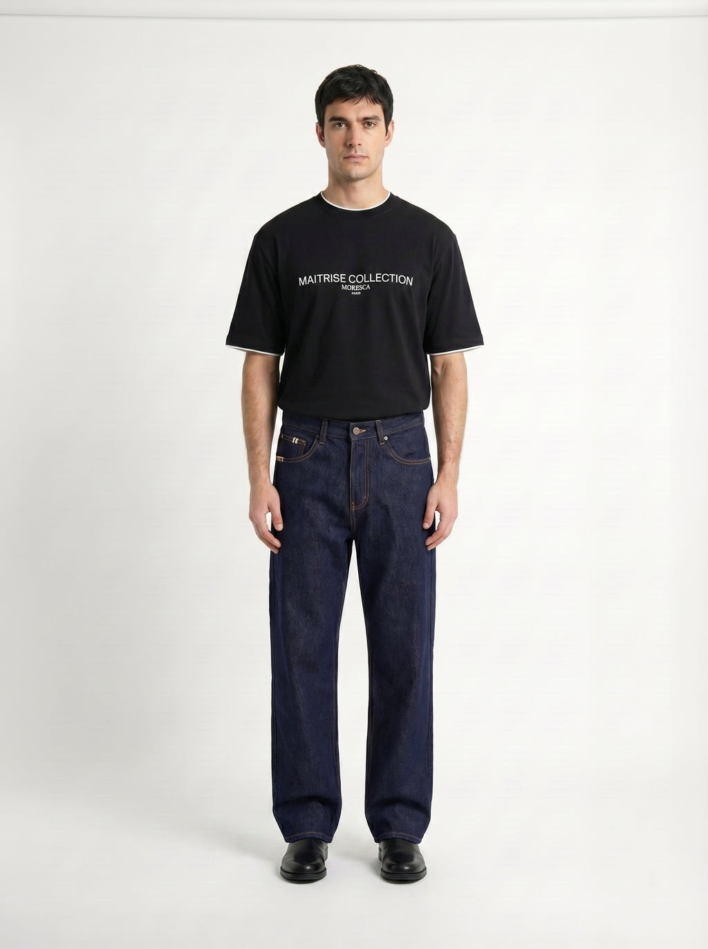 Denim Straight Leg Jeans