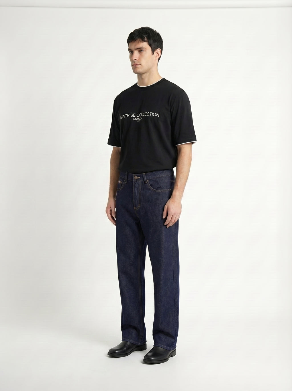 Denim Straight Leg Jeans